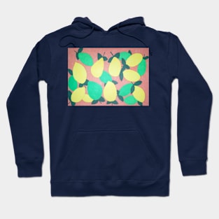 Citrus  Fresh Lemons and Limes Pattern Hoodie